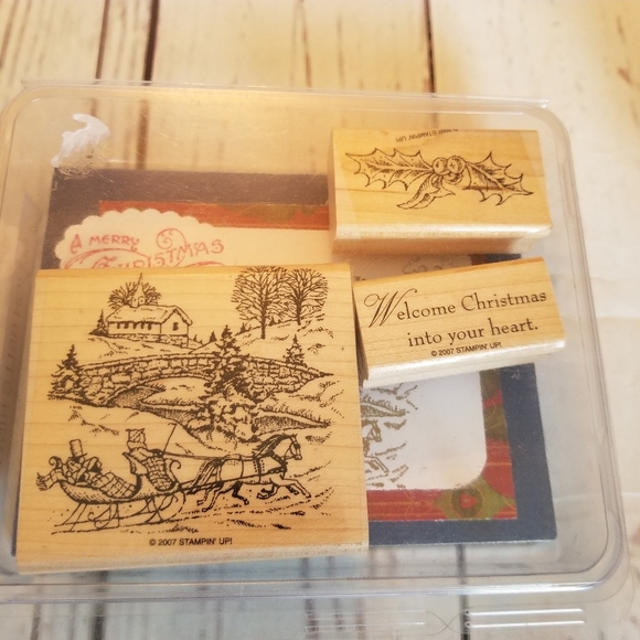 Huge Lot of 70 rubber stamps Stampin up! Vintage sets craft card scrapbooking - Picture 2 of 14